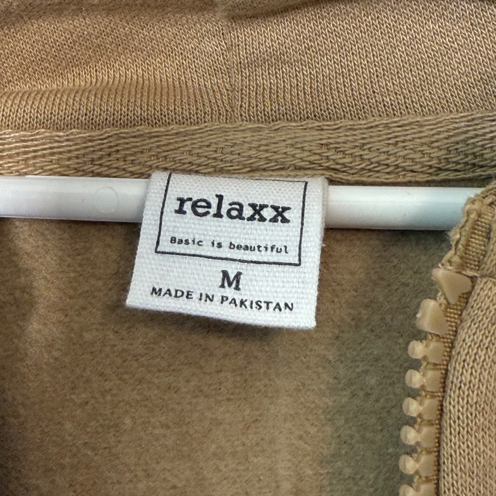 NWT Relaxx Women's Medium Hoodie Dress Tan Belize "Don't‎ Make Me Crabby" - Picture 4 of 5